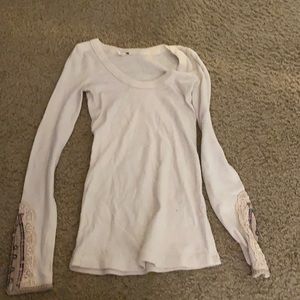 Free people long sleeve shirt with sleeve design